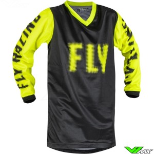 Fly Racing F-16 2023 Youth Motocross Jersey - Fluo Yellow