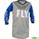 Fly Racing F-16 2023 Youth Motocross Jersey - Grey / Blue