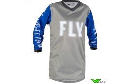 Fly Racing F-16 2023 Kinder Cross shirt - Grijs / Blauw