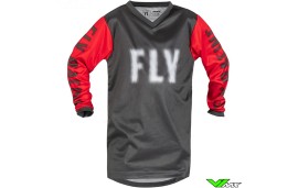 Fly Racing F-16 2023 Youth Motocross Jersey - Grey / Red