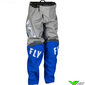 Fly Racing F-16 2023 Youth Motocross Pants - Grey / Blue