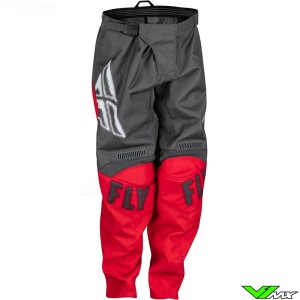 Fly Racing F-16 2023 Youth Motocross Pants - Grey / Red