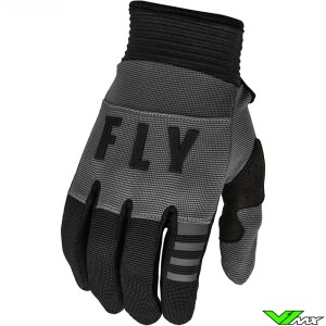 Fly Racing F-16 2023 Youth Motocross Gloves - Grey / Black