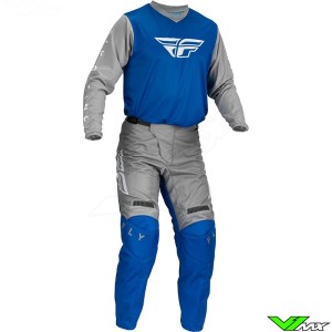 Fly Racing F-16 2023 Motocross Gear Combo - Blue / Grey