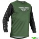 Fly Racing F-16 2023 Motocross Gear Combo - Olive Green / Black