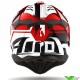 Airoh Aviator 3 League Motocross Helmet - Red / White