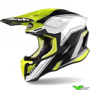 Airoh Twist 2.0 Shaken Motocross Helmet - Fluo Yellow