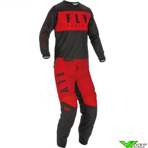 Fly Racing F-16 2022 Youth Motocross Gear Combo - Red