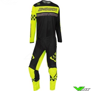 Answer Arkon Octane Motocross Gear Combo - Hyper Acid / Black
