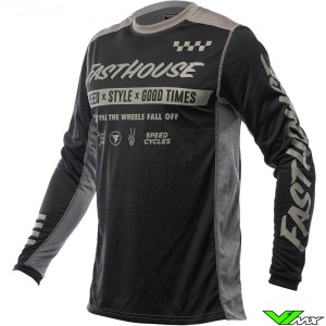 Fasthouse Grindhouse Domingo 2023 Motocross Jersey - Black / Grey