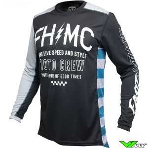 Fasthouse Grindhouse Cypher 2023 Motocross Jersey - Black / Grey