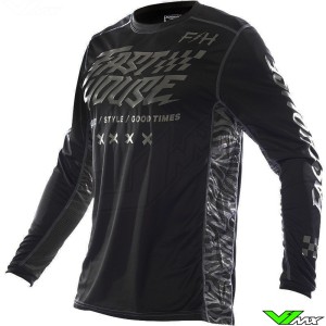 Fasthouse Grindhouse Rufio 2023 Motocross Jersey - Black