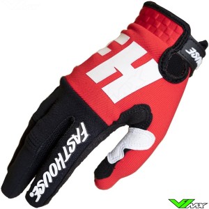 Fasthouse Speed Remnant Motocross Gloves - Red / Black (M)