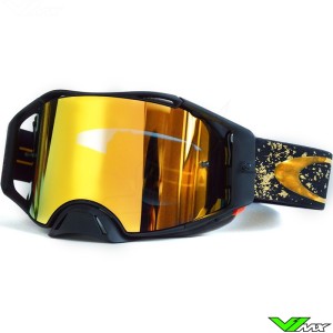 Oakley Airbrake MX Crossbril Triple Crown - 24K Goud Iridium Lens