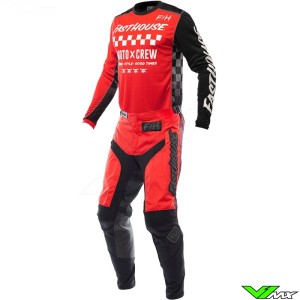 Fasthouse Grindhouse Alpha 2023 Motocross Gear Combo - Red