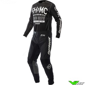 Fasthouse Grindhouse Cypher 2023 Motocross Gear Combo - Black
