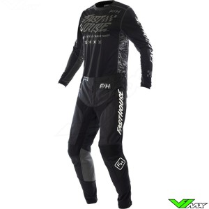 Fasthouse Grindhouse Rufio 2023 Motocross Gear Combo - Black