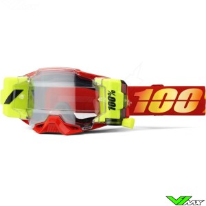 100% Armega Forecast Nuketown Motocross Goggles with Roll-off