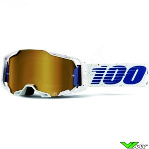 100% Armega Solis Crossbril - Donker goud spiegellens