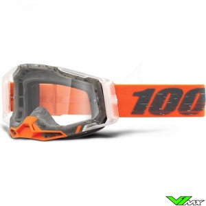 100% Racecraft 2 Schrute Crossbril - Heldere lens