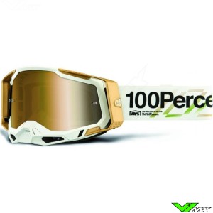 100% Racecraft 2 Succession Crossbril - Donker goud spiegellens