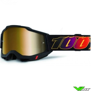 100% Accuri 2 El Diablo Motocross Goggles - Mirror True Gold Lens