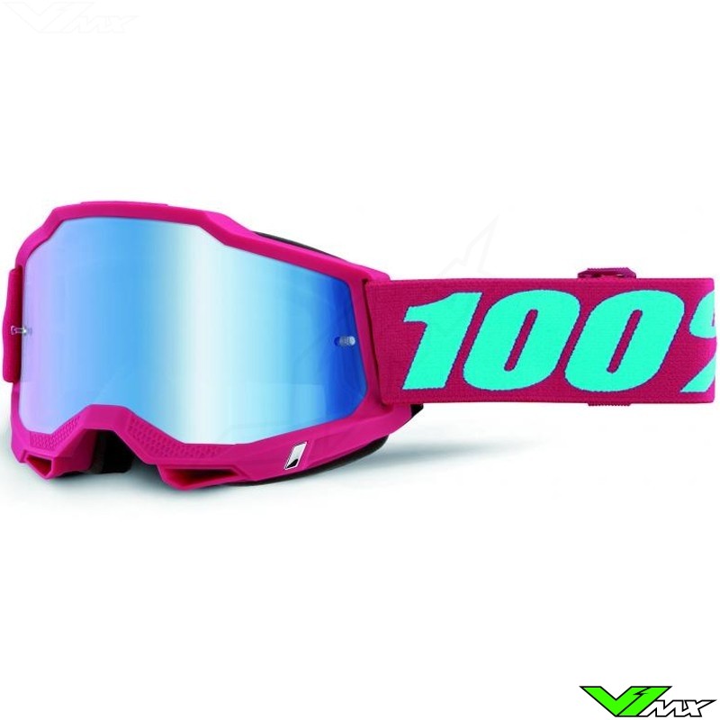 100% Accuri 2 Excelsior Motocross Goggles - Mirror Blue Lens