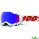 100% Accuri 2 Pure Motocross Goggles - Mirror Red / Blue Lens