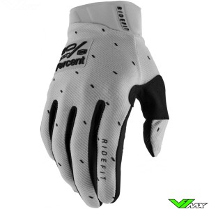 100% Ridefit Motocross Gloves - Slasher / Silver