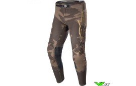 Alpinestars Supertech Squad 23 Motocross Pants - Dark Brown / Kangaroo / Gold