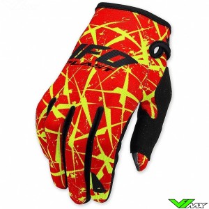 UFO Element 2018 Motocross Gloves - Red / Fluo Yellow (XL/XXL)