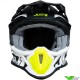 Just1 J18 F Hexa Motocross Helmet - Fluo Yellow / Black / White