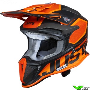 Just1 J18 F Hexa Motocross Helmet - Orange