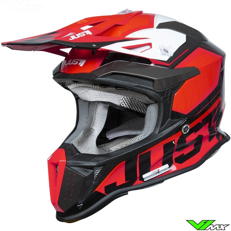 Just1 J18 F Hexa Crosshelm - Rood