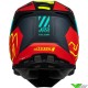 Just1 J22 Falcon Motocross Helmet - Red / Fluo Yellow
