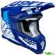 Just1 J22 Falcon Motocross Helmet - White / Blue