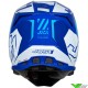 Just1 J22 Falcon Motocross Helmet - White / Blue