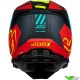 Just1 J22 Falcon Youth Motocross Helmet - Red / Fluo Yellow
