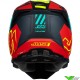 Just1 J22 Falcon Youth Motocross Helmet - Red / Fluo Yellow