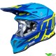 Just1 J39 Poseidon Motocross Helmet - Fluo Yellow / Blue