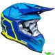 Just1 J39 Poseidon Motocross Helmet - Fluo Yellow / Blue