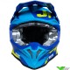 Just1 J39 Poseidon Motocross Helmet - Fluo Yellow / Blue