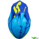 Just1 J39 Poseidon Motocross Helmet - Fluo Yellow / Blue