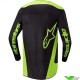 Alpinestars Fluid Lurv 2024 Motocross Jersey - Black / Fluo Yellow