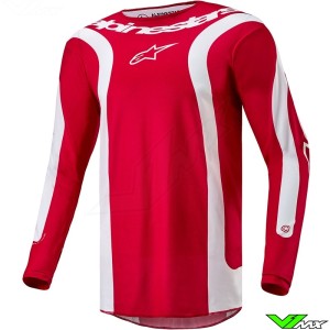 Alpinestars Fluid Lurv 2024 Cross shirt - Mars Rood / Wit