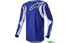 Alpinestars Fluid Lucent 2024 Motocross Jersey - Blue Ray / White
