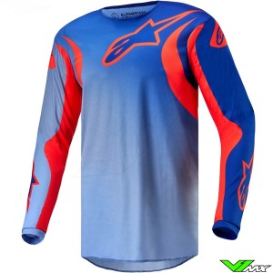Alpinestars Fluid Lucent 2024 Cross shirt - Ram Blauw / Hot Oranje