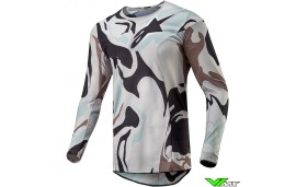 Alpinestars Racer Tactical 2024 Cross shirt - Iron / Camo / Dust Grijs