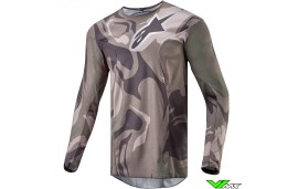 Alpinestars Racer Tactical 2024 Cross shirt - Military Groen / Camo / Bruin