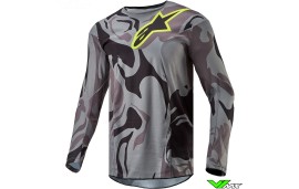 Alpinestars Racer Tactical 2024 Motocross Jersey - Cast Gray / Camo / Magneet